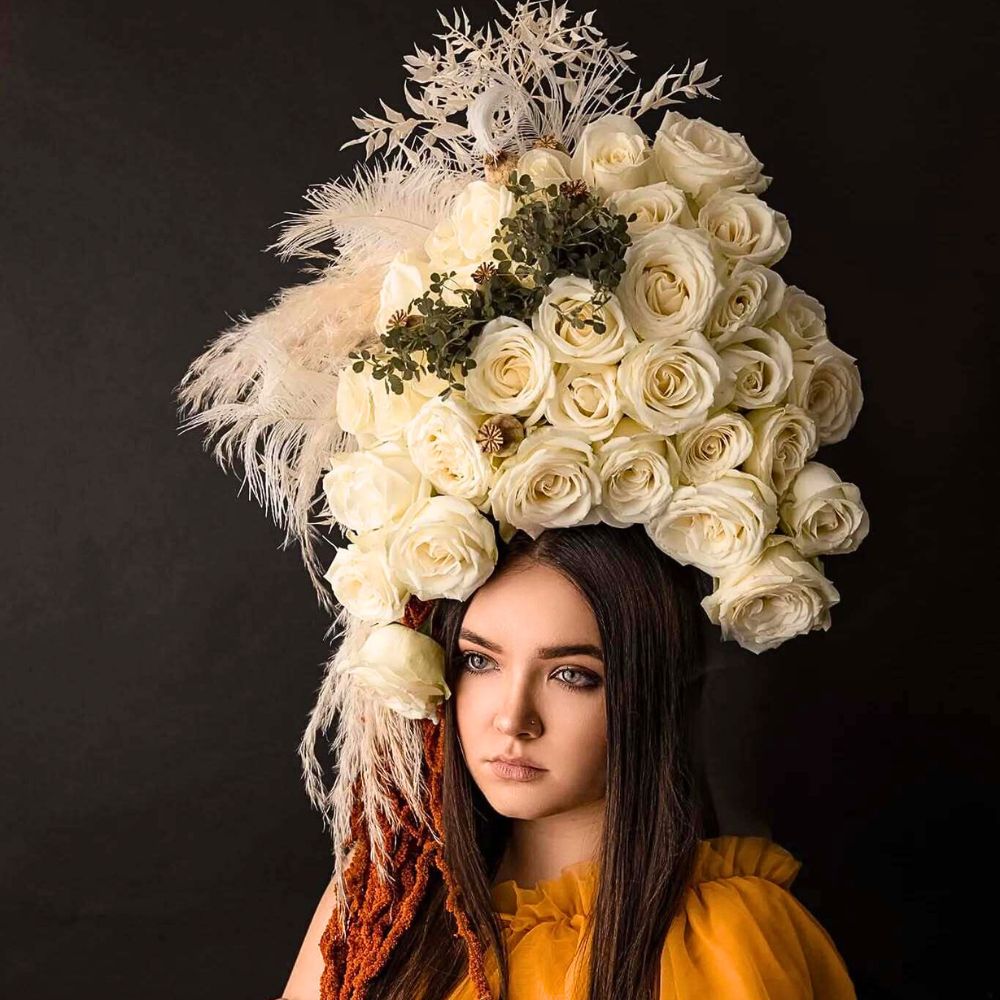 White roses for Christmas