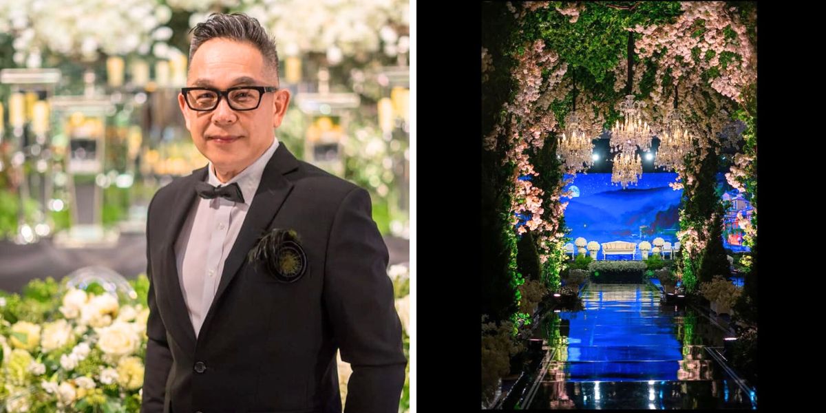 Nefianto and his wedding decorations