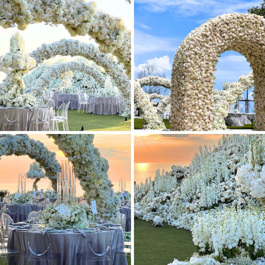 A white wedding decor by Nefianto