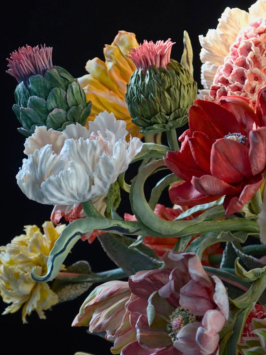 Porcelain flowers art Anna Volkova Creates Uniquely Realistic Porcelain Floral Art Pieces
