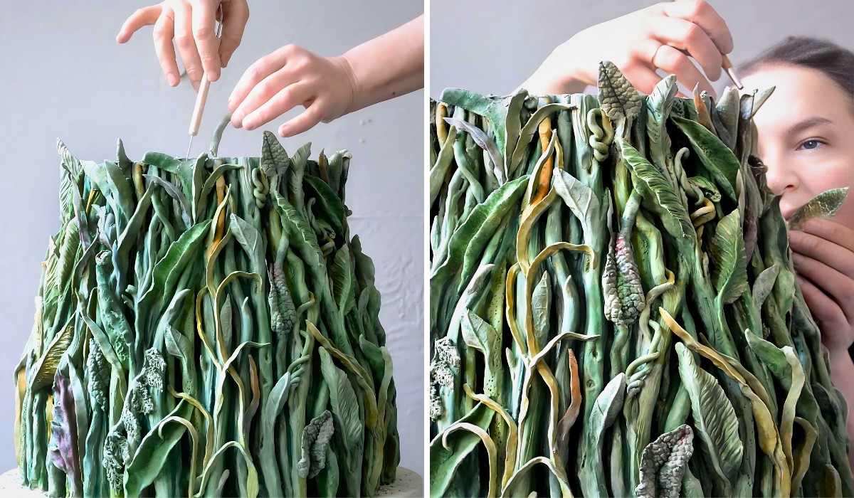 Creating a floral art piece Anna Volkova Creates Uniquely Realistic Porcelain Floral Art Pieces