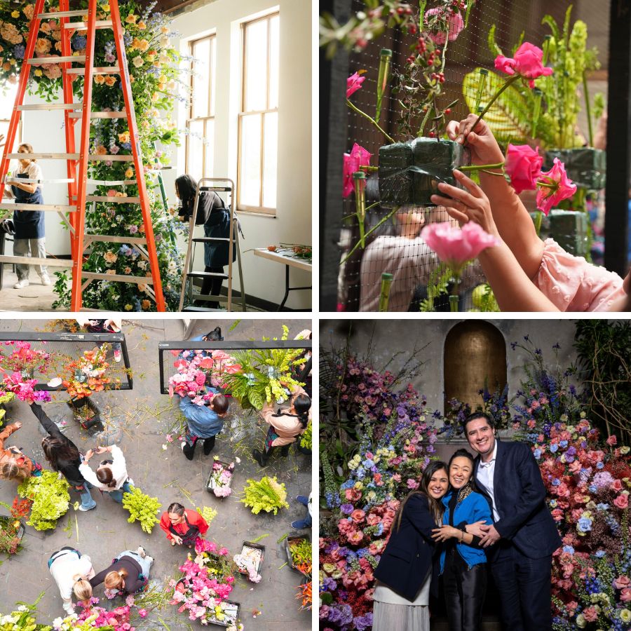 Moments with flowers in classes