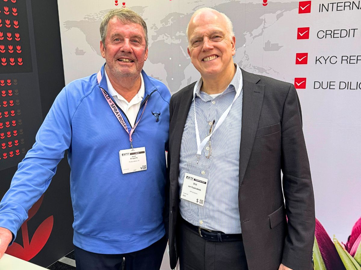 Dick van Raamsdonk with Joost Bongarts of Florabundance during the IFTF this year