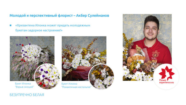 Russians Prefer White Chrysanthemums by Natasja Mironova