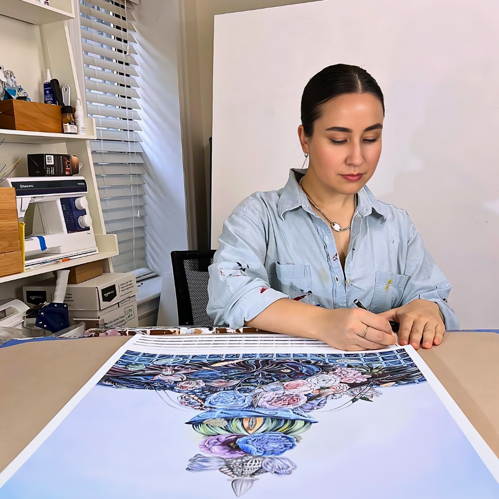 Sabrina Bockler Floral Beauty Meets the Unexpected in Sabrina Bockler’s Art Works