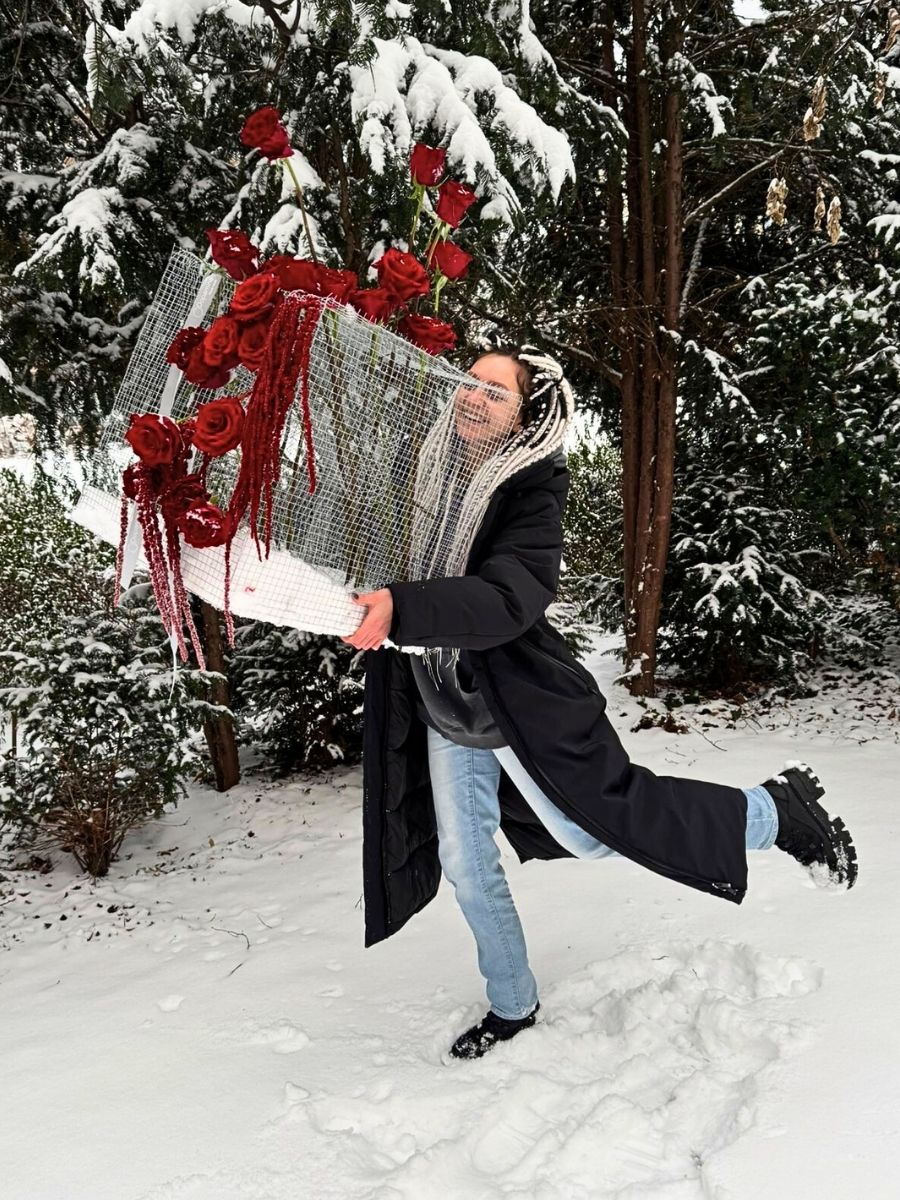 Even with the wintery cold love showed up and out