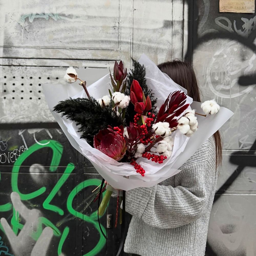 A beautiful bouquet a creation of dopamine flower