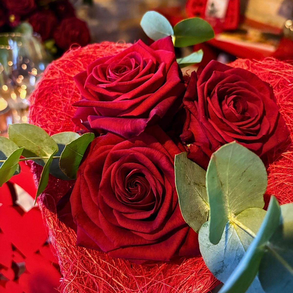 Commercial Heartshaped Bouquet With Futura Porta Nova Red Naomi Roses by Xander Dendas