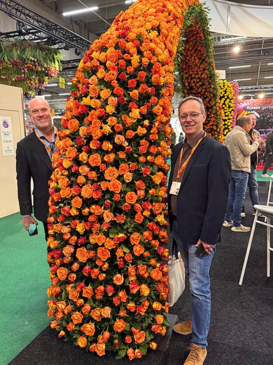 Bas Kamp with a client during the IFTF