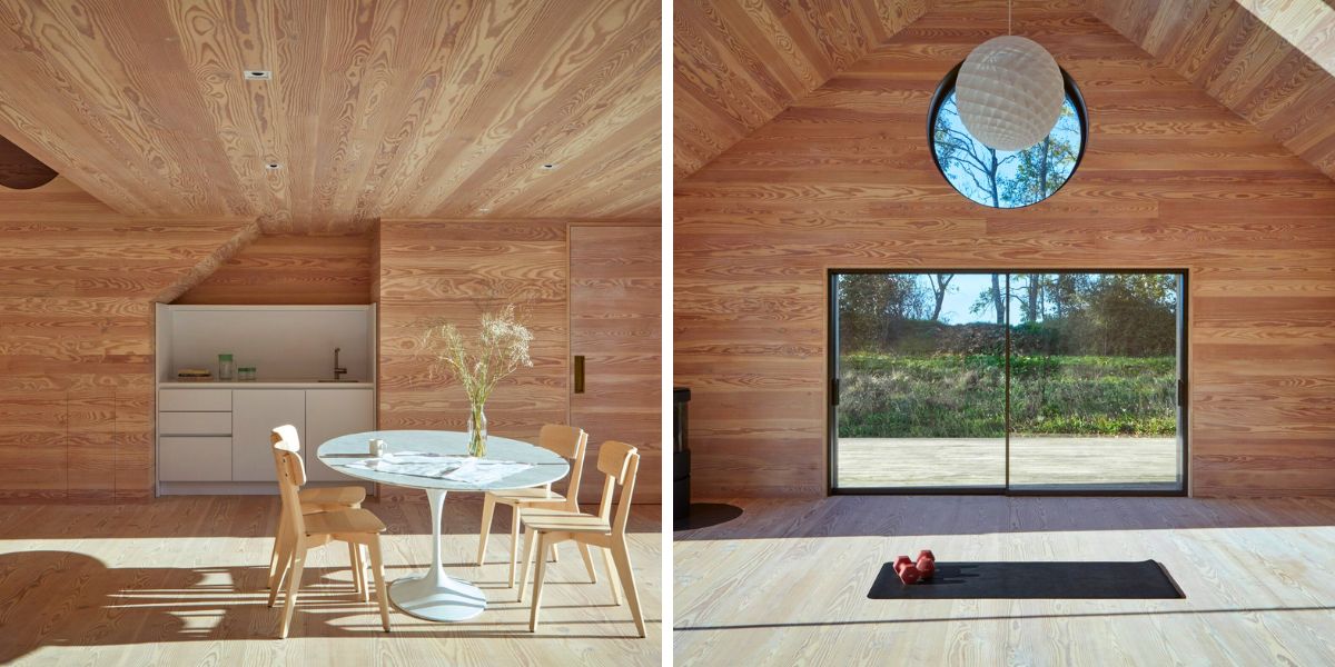 Yoga and indoor spaces at the house