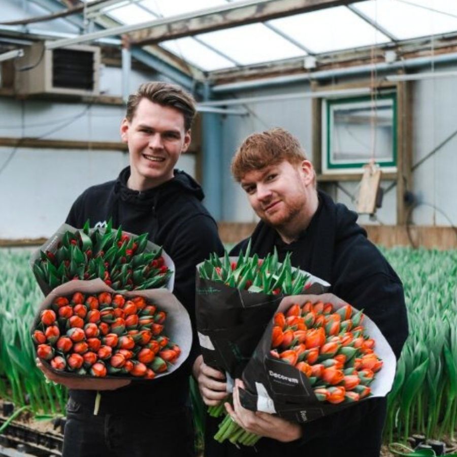 Joseph Massie withThomas Spruit from Fa. P Spruit & Zn