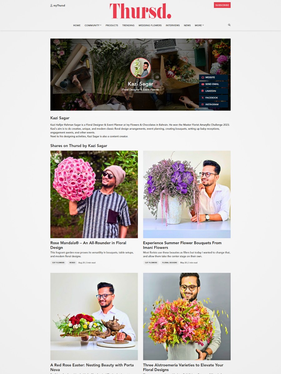 Join Thursd as a Blogger