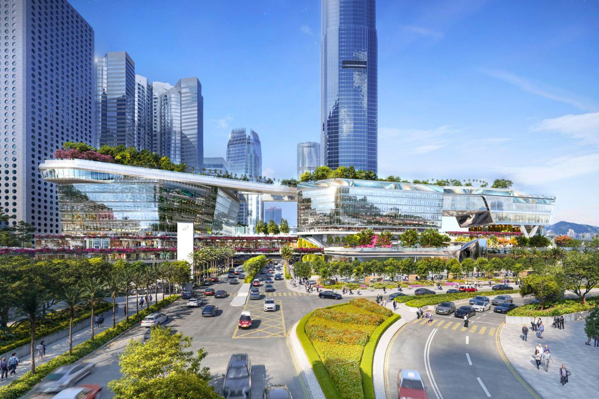 Hong Kong's Central district biophilic design