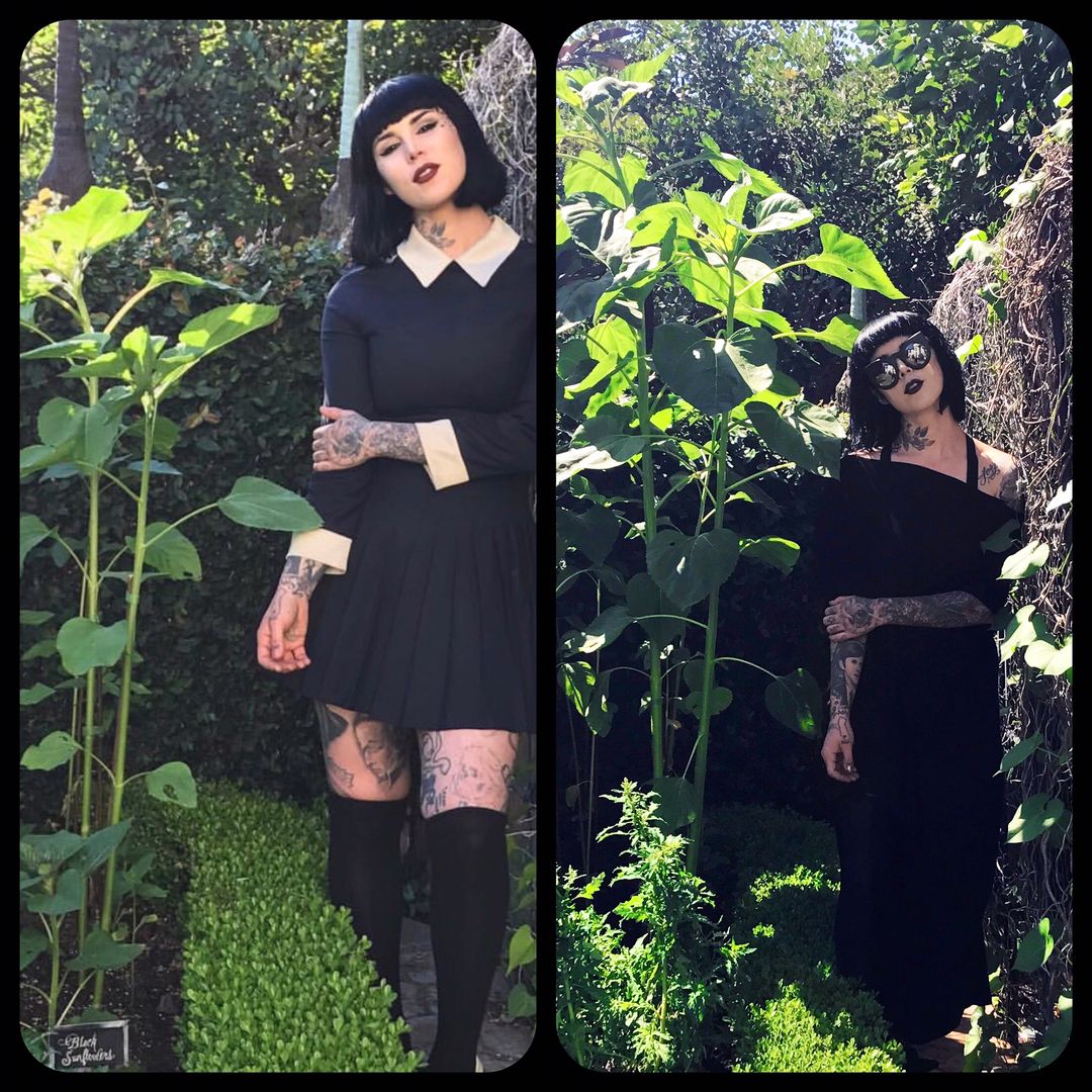 Kat von D in her black garden