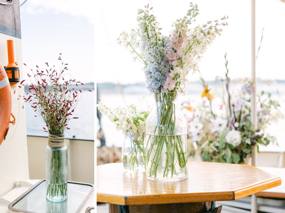 Flowers in vases Marginpar’s Flowers in Sylvia Hartmann’s Designs for a Love Story on a Boat