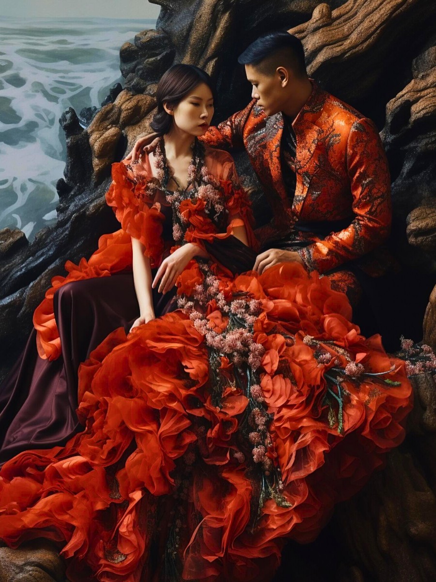 Fashion, Floral Art, and Fantasy Meet in Alexandra Paras&rsquo; AI-Inspired Art