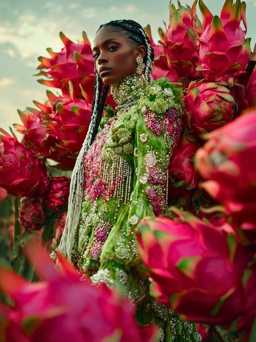 Fashion, Floral Art, and Fantasy Meet in Alexandra Paras&rsquo; AI-Inspired Art