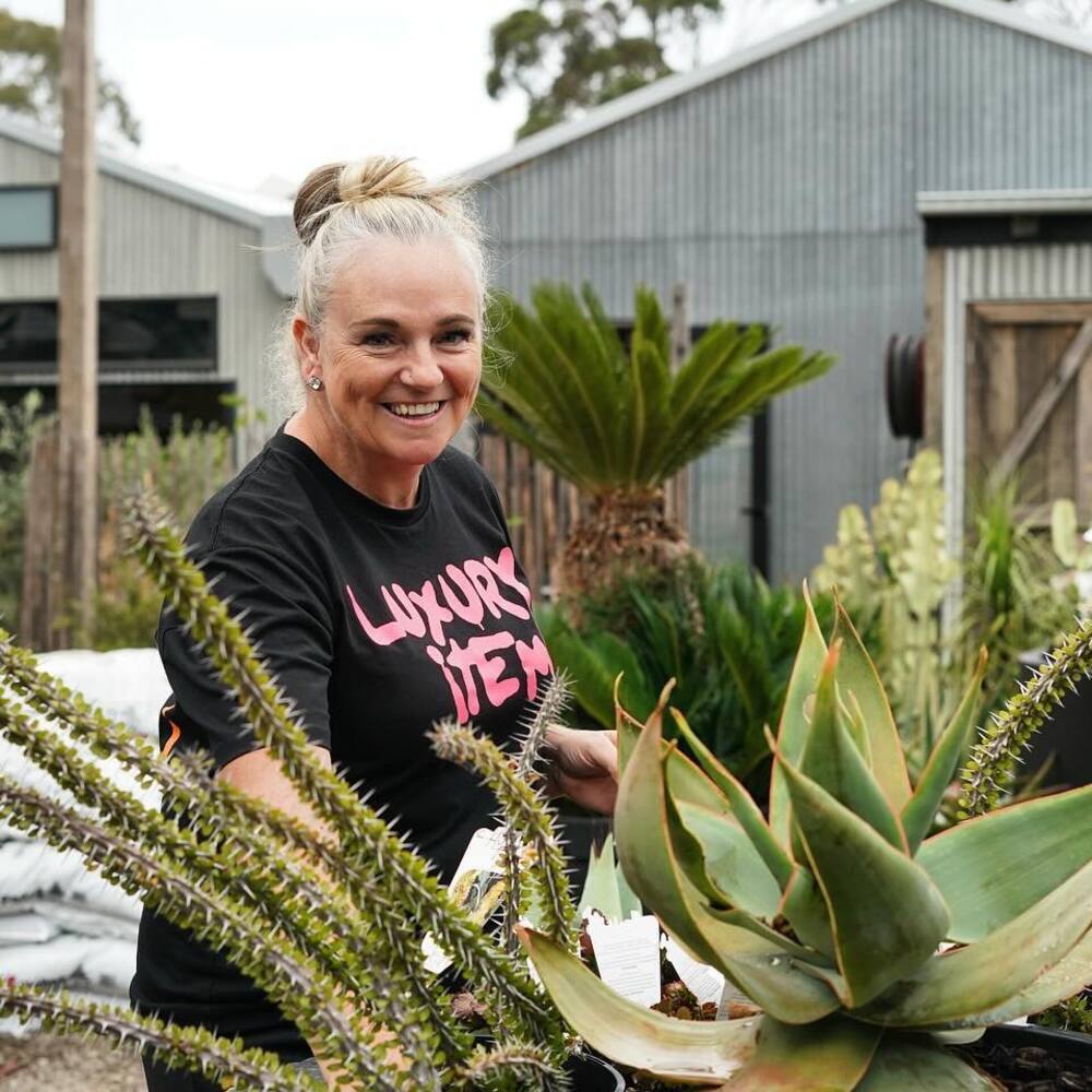 Women doing gardening at home garden