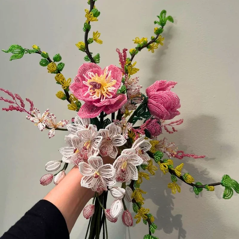 Beaded flowerr bouquet