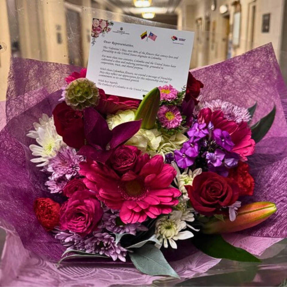 Colombian Flowers Bloom on Capitol Hill Ahead of Valentine&rsquo;s Day