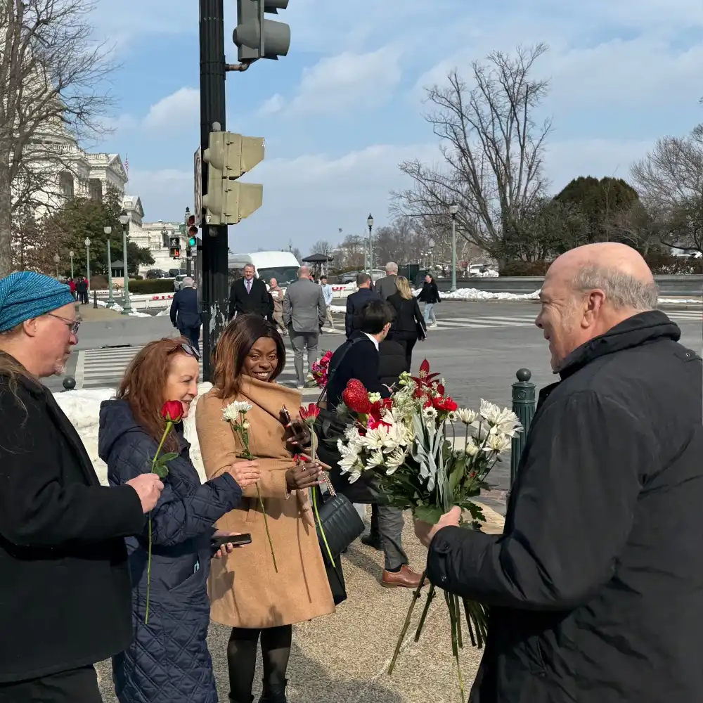 Embassy of Colombia in the United States and Flowers of Colombia, Brought Colombian Valentine’s Flowers to Capitol Hill