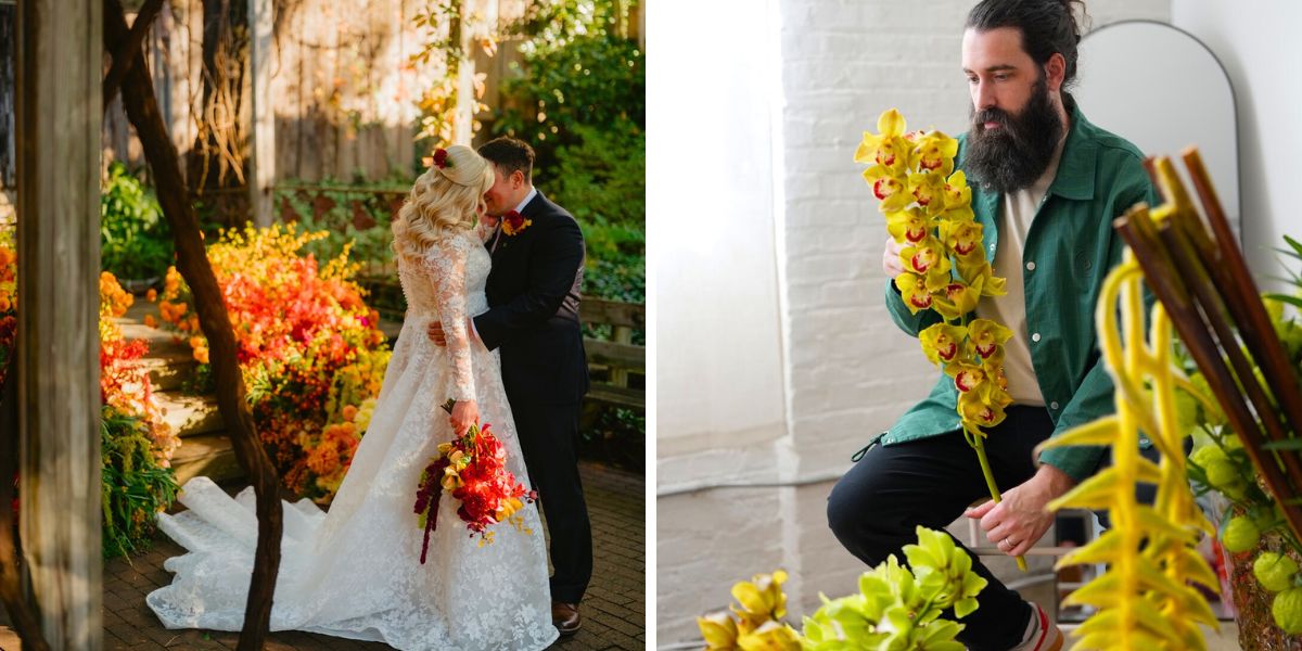 Wedding florals by Flowerslinger