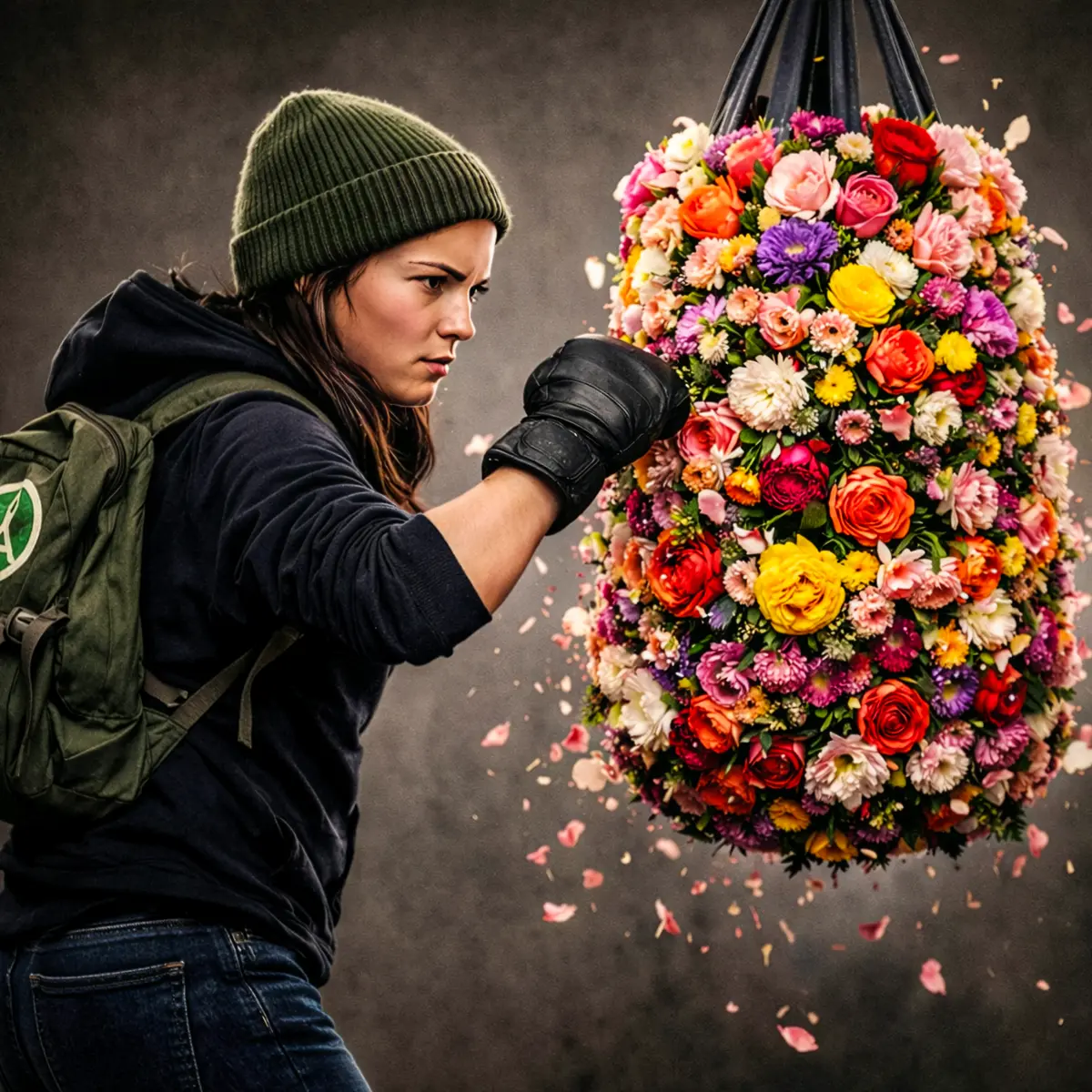 Valentine’s Flowers Become a Media Punching Bag