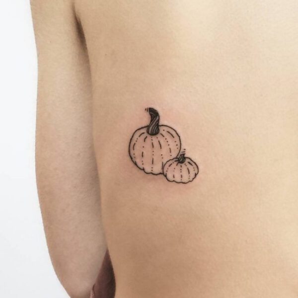 Tiny Pumpkin Tattoo on Thursd