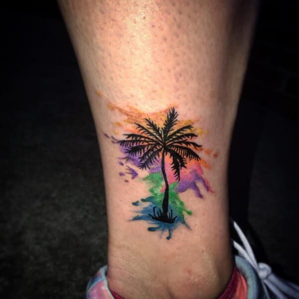 Small Palm Tree Tattoo on Thursd