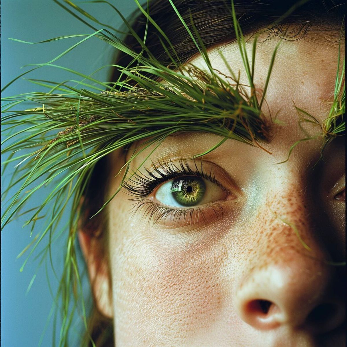 Eyebrows inspired by grass by Polly in Wonderland