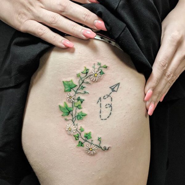 15 Small Plant Tattoo Ideas That Can Be Covered (Or Shown) at a Whim Poison Ivy Tattoo