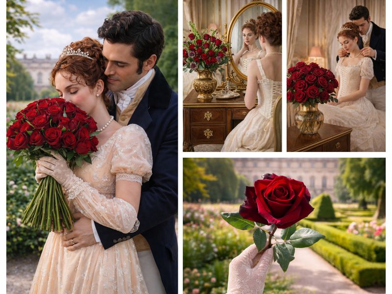 Rose Senti Intensity by Danziger Inspired by Bridgerton Campaign by Betty Finkelstein