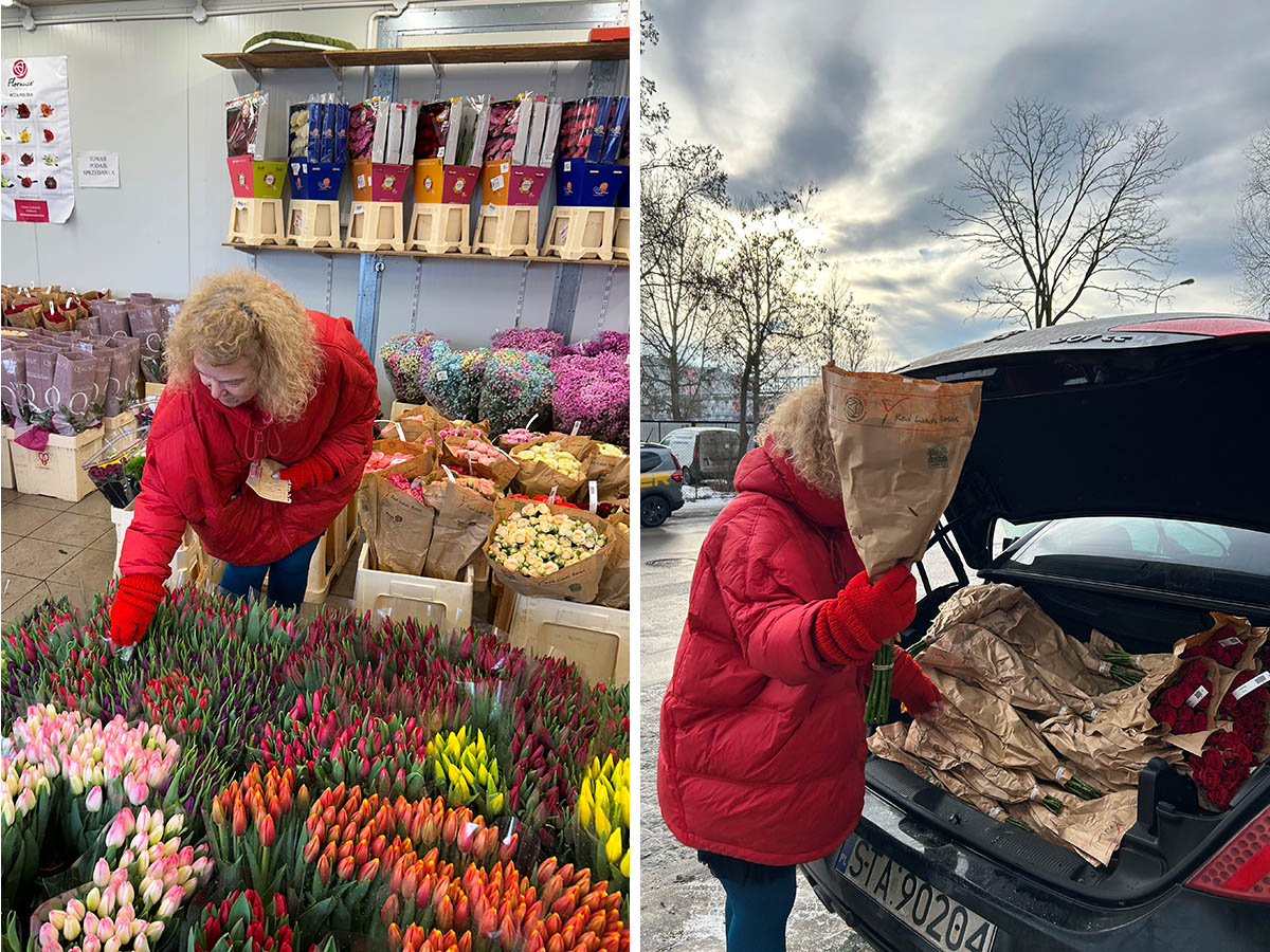 Michal Bursig flower shop customer