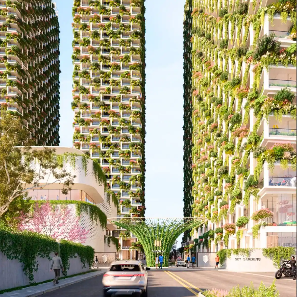 Nivan Sky Gardens by Studio Symbiosis Convert Penthouses Into Vertical Forest in Hyderabad