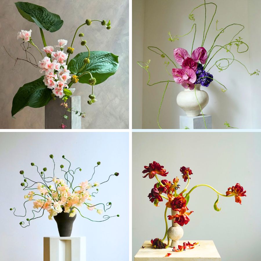 Ikebana floral designs by Eriko Nagata