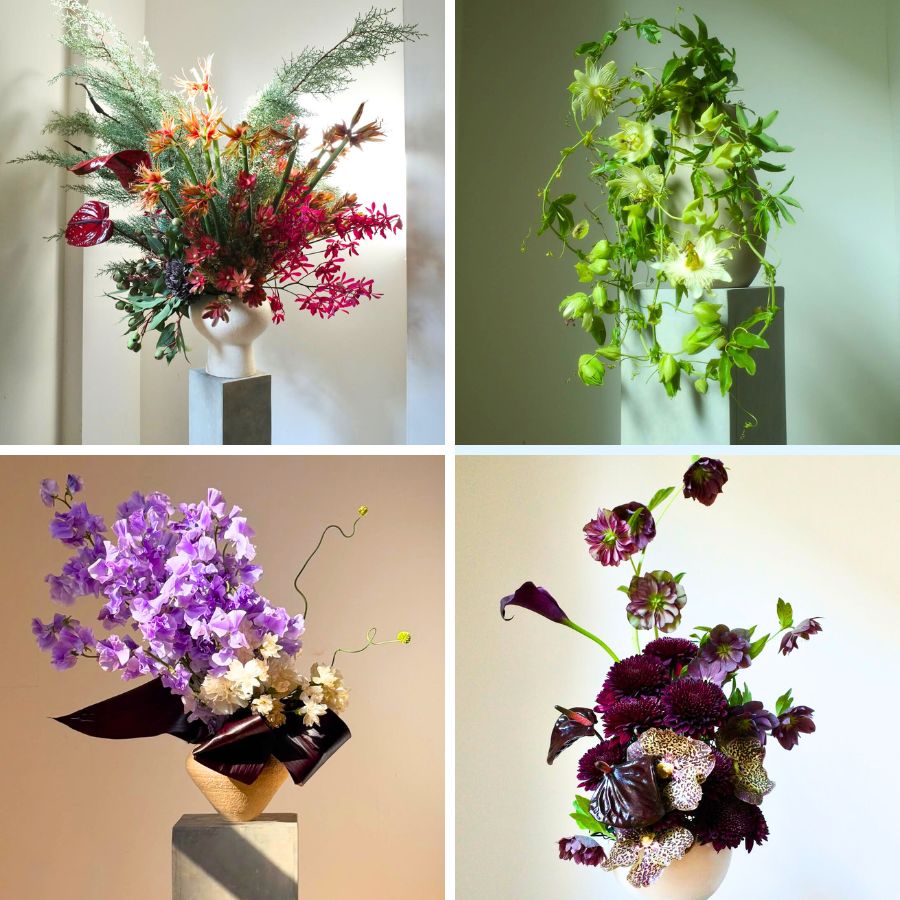 Ikebana esque floral designs Ikebana esque floral designs
