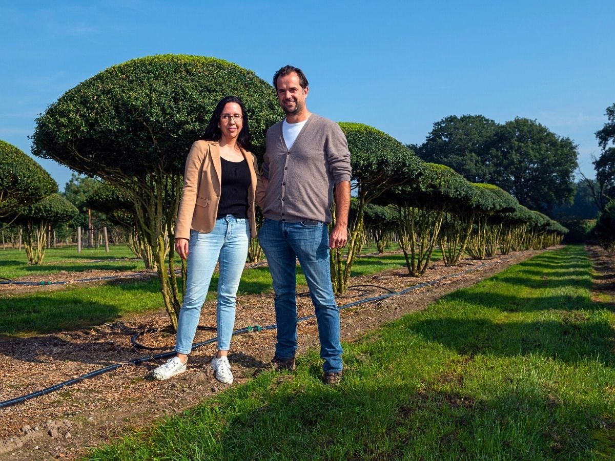 Marielle Mentens and her husband Bart at Boomkwekerij Mentens