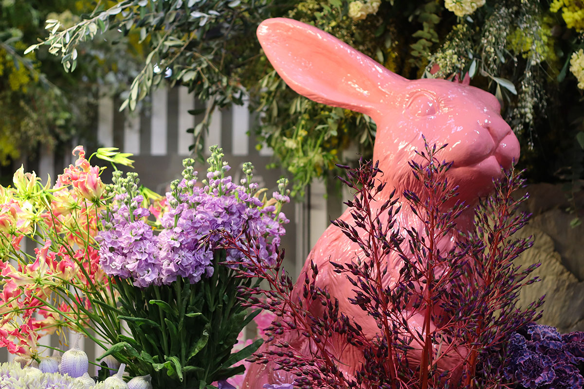 FlorEvent 2026 Agora Pink Easter bunny