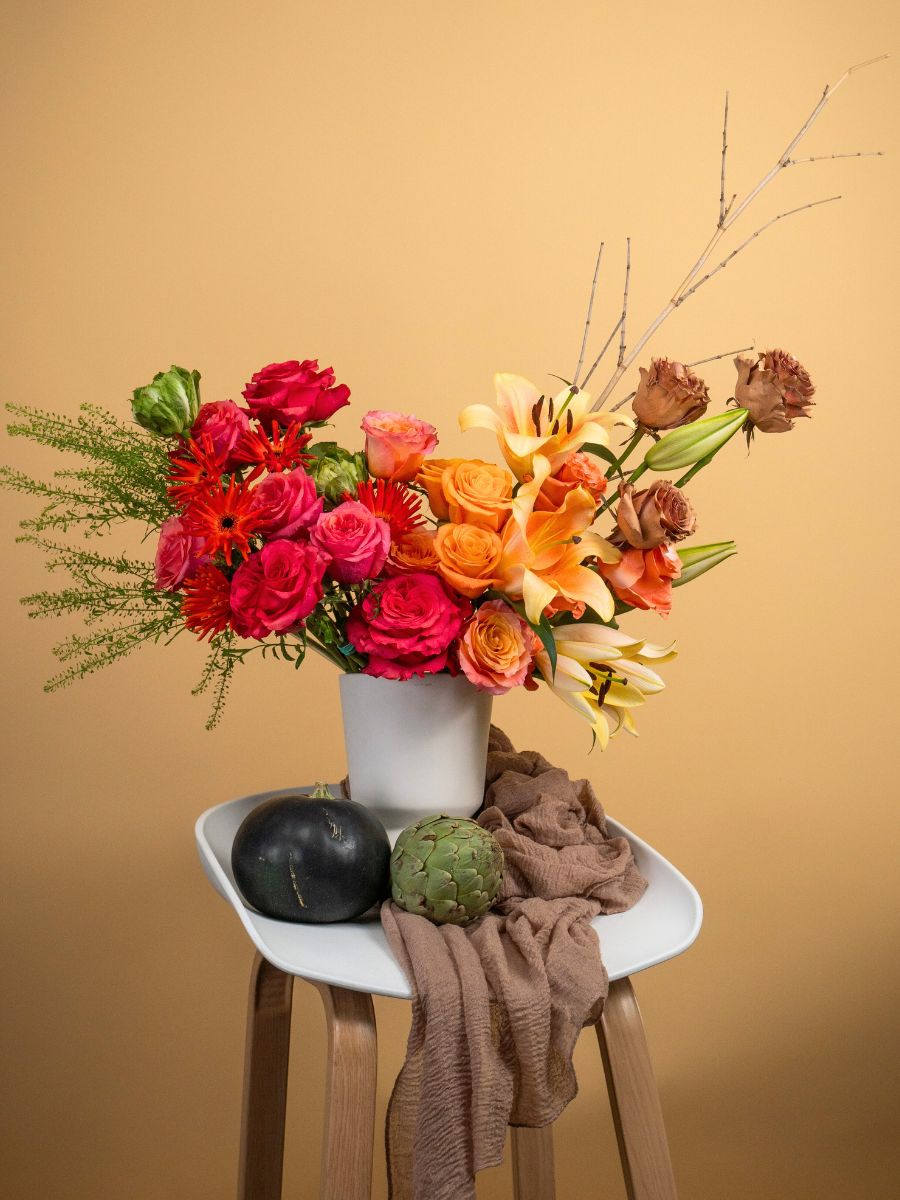 Red and orange colors by Mystic Flowers