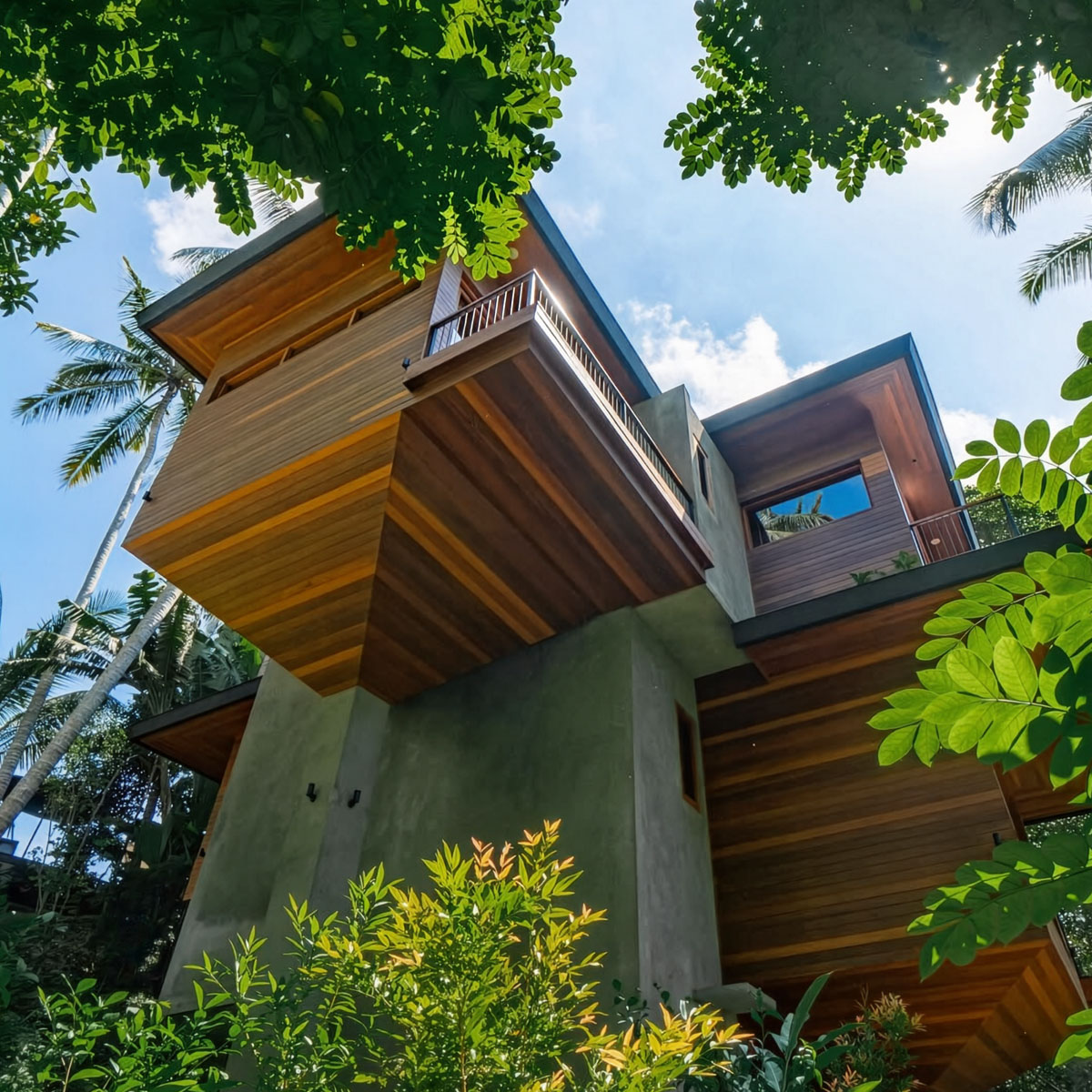 Alexis Dornier Treehouse Bali seen from below