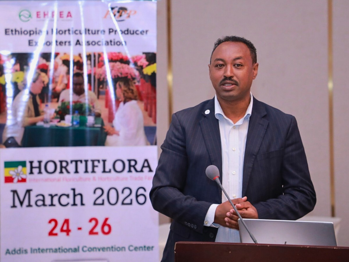 Tewodros Zewdie, is the Executive Director of the Ethiopian Horticulture Exporters and Producers Association (EHPEA)