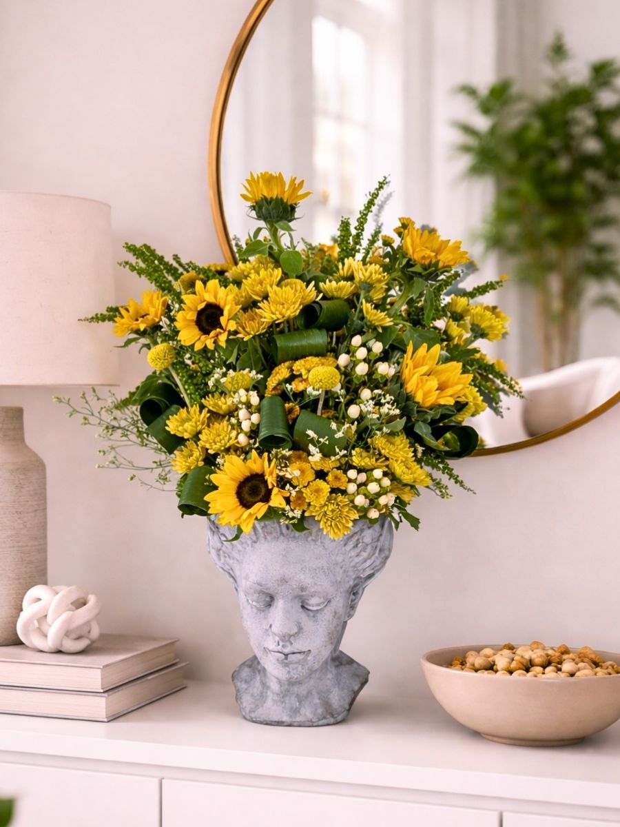 Sunflower Design for Happy Yellow Day by Le Dahlia Noir