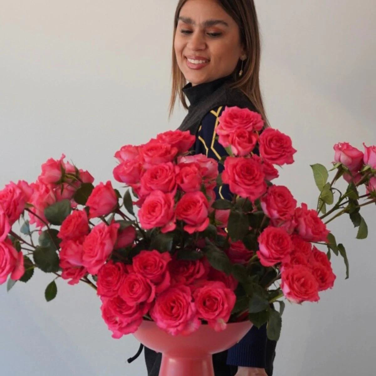 Shallima with Bellalinda roses