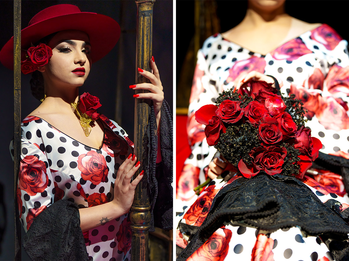 Laura Draghici Flamenco model bouquet