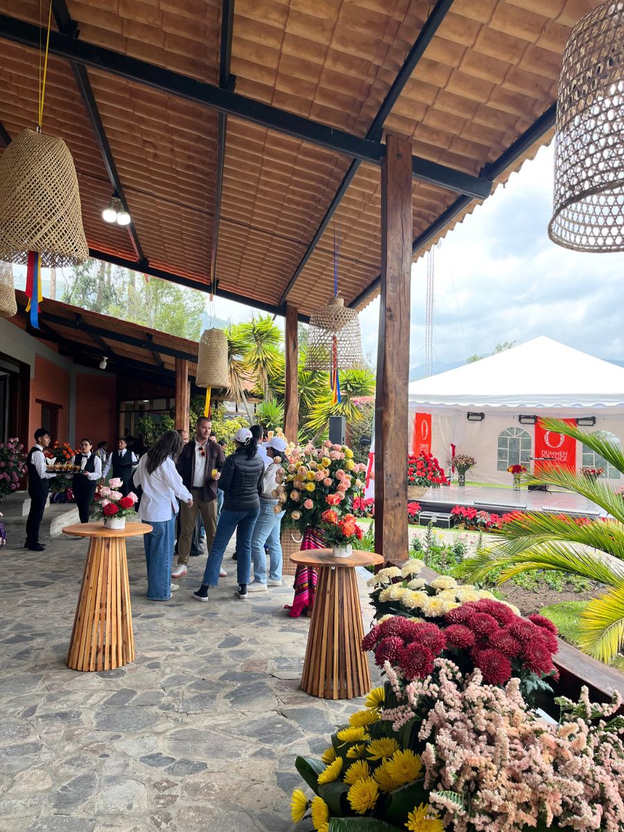 Visitors and clients at Dummen Orange