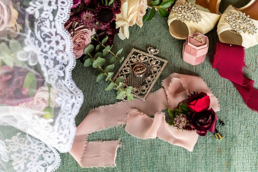 Romantic & Moody Fall Wedding Featuring Faith Roses, Ranunculus, and Eucalyptus - Blog on Thursd