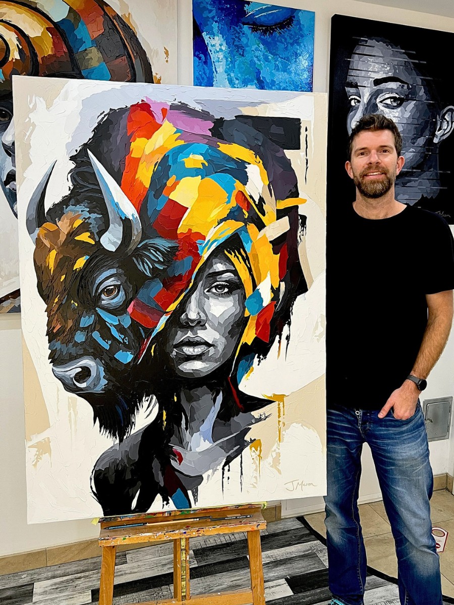 Jack Mason&rsquo;s Art Features Human Portraiture&hellip; Adorned With Flowers