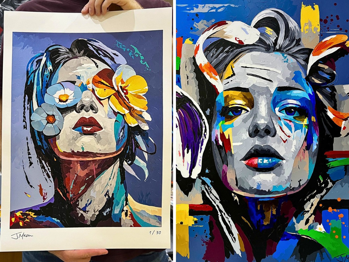 Jack Mason&rsquo;s Art Features Human Portraiture&hellip; Adorned With Flowers
