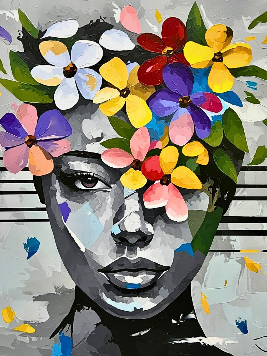 Jack Mason&rsquo;s Art Features Human Portraiture&hellip; Adorned With Flowers