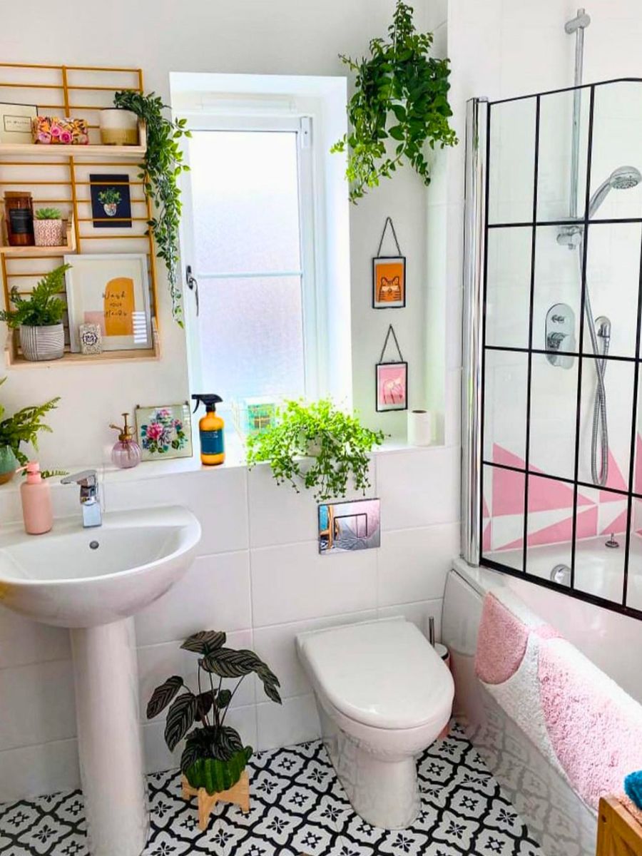 Greenery in your bathroom for air quality and humidity